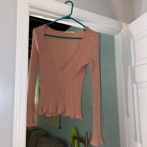 Champagne Cropped Sweater